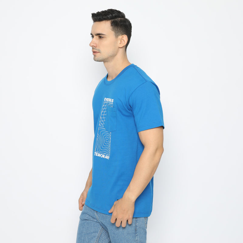 PP Pocket Tee SS21 Temporary Snorkel Blue