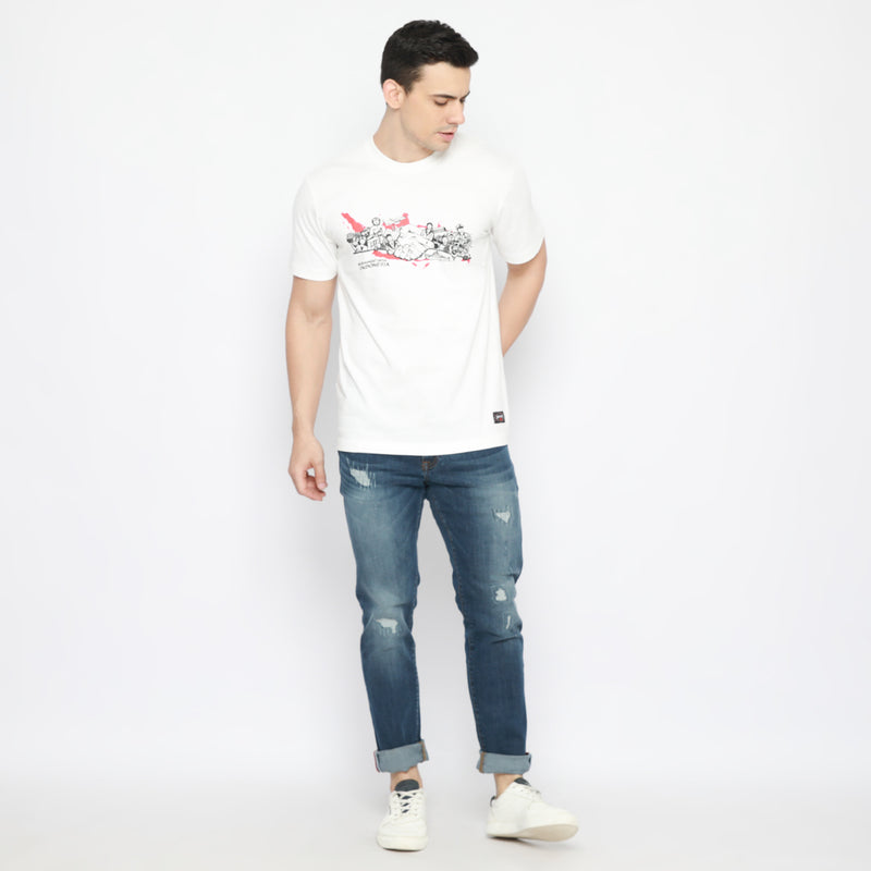 PP Graphic Tee Semangat Indonesia White