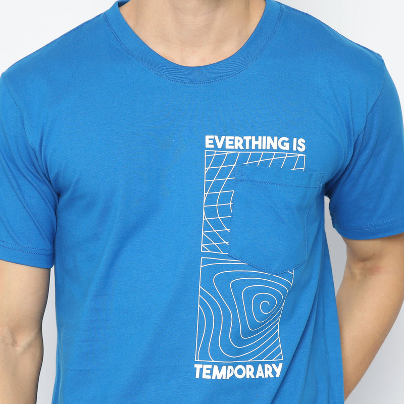 PP Pocket Tee SS21 Temporary Snorkel Blue