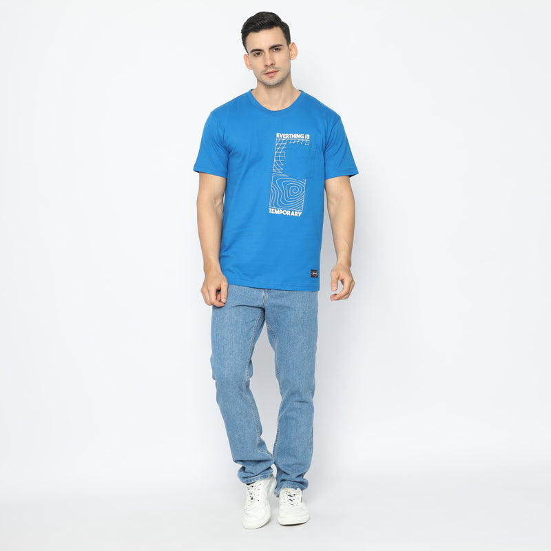 PP Pocket Tee SS21 Temporary Snorkel Blue
