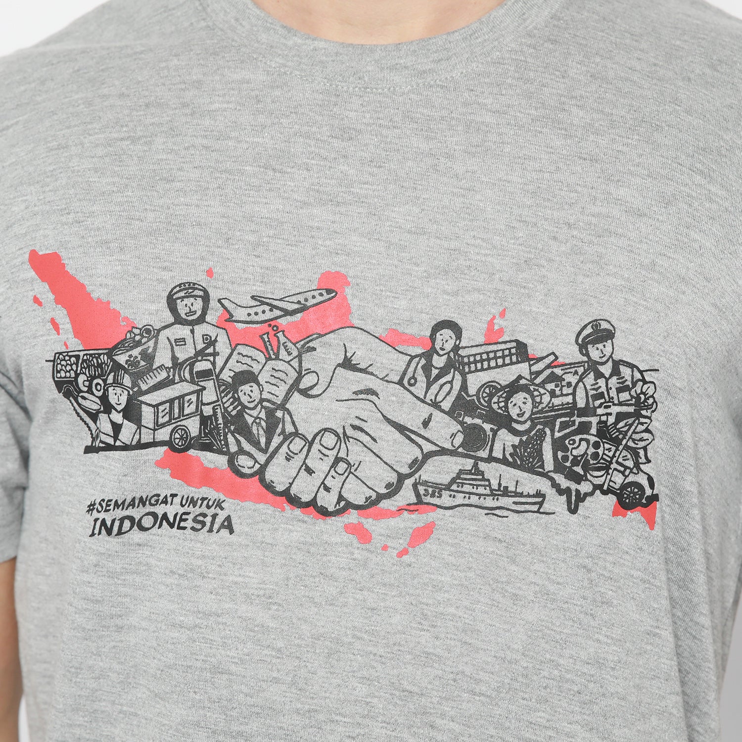 PP Graphic Tee Semangat Indonesia Misty