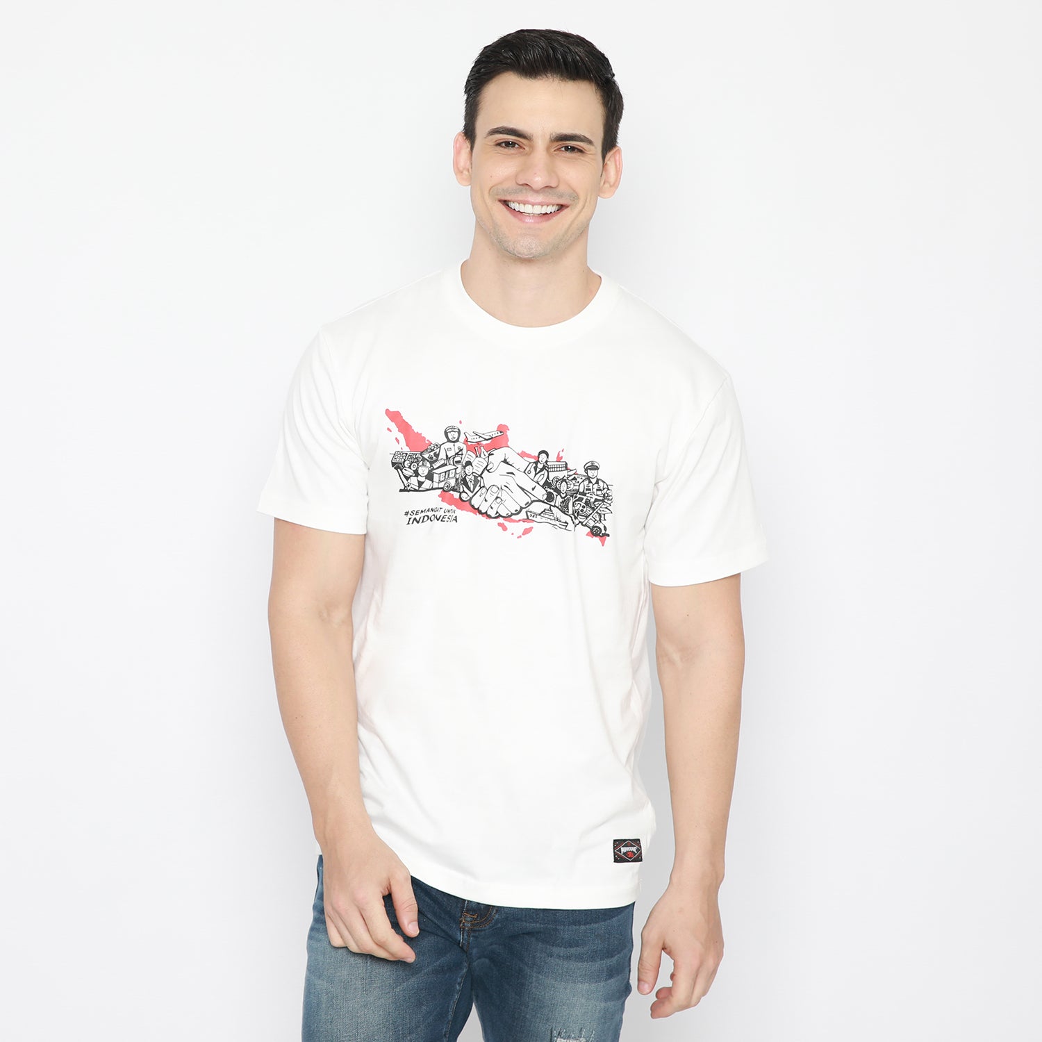 PP Graphic Tee Semangat Indonesia White