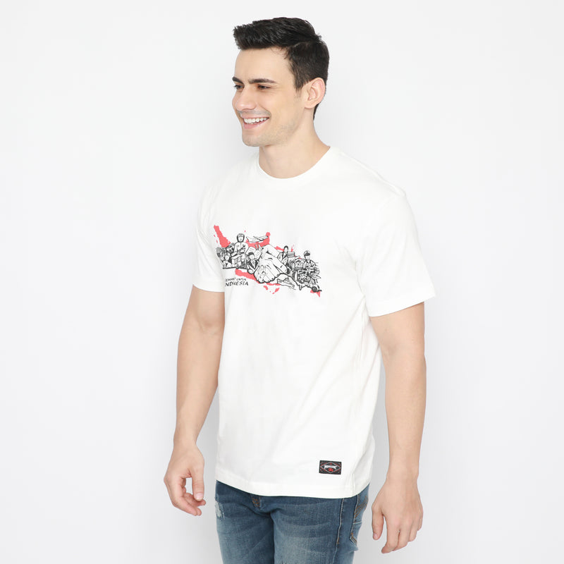 PP Graphic Tee Semangat Indonesia White